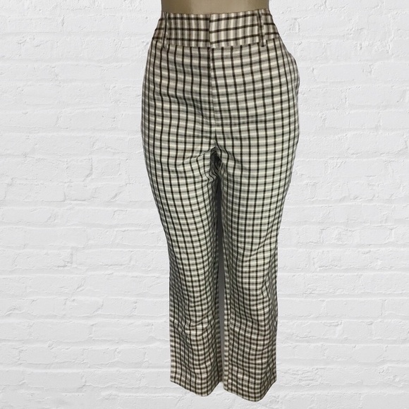 NWT EXPRESS Negin Mirsalehi mixed plaid trousers - Picture 5 of 16